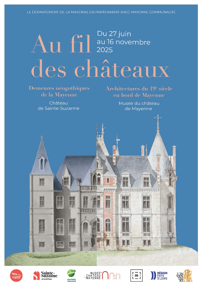 Affiche expo au fil des châteaux